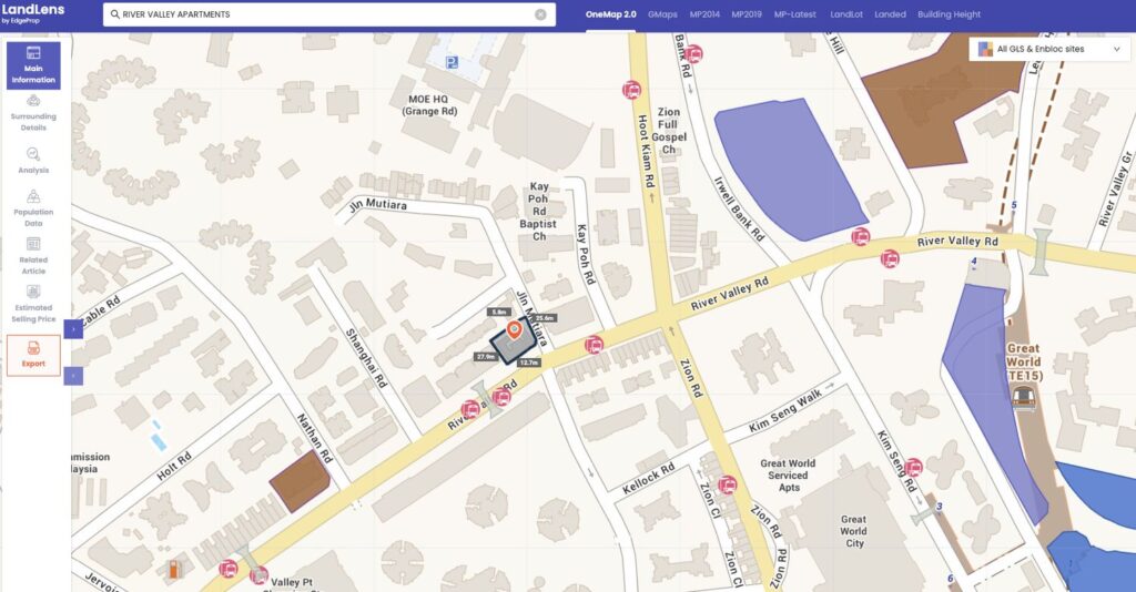 Overview of River Valley Apartments’ en bloc sale and land pricing details.