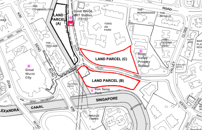 Future residential towers along Zion Road, part of River Valley’s urban transformation